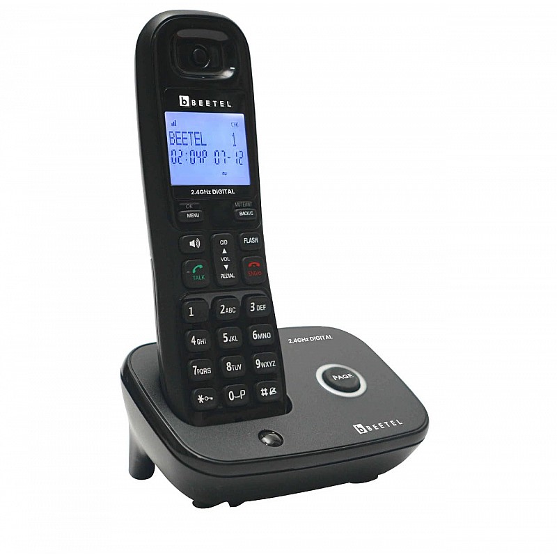 Beetel X92 2.4Ghz Cordless Landline Phone Black