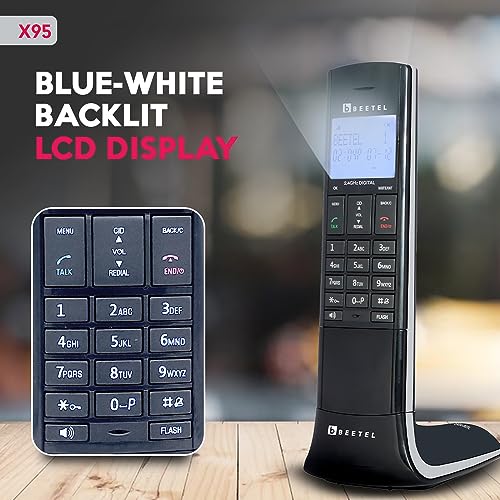 Beetel X95 Flagship Designer Cordless landline Phone Black Grey Beetel X95 Flagship Designer Cordless landline Phone Black Grey