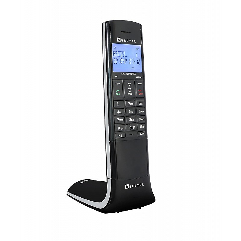 Beetel X95 Flagship Designer Cordless landline Phone Black Grey