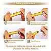 Synaty 2In1 Battery Powered Vibration Massager, T-Shaped Beauty Bar and V- Shaped Bar, For Face And Body (Golden)