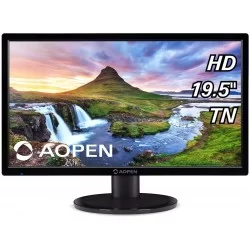 Acer Aopen 20CH1Q 19.5-Inch HD Backlit LED LCD 1366 X 768 Pixels Monitor I 200 Nits Brightness 60Hz Refresh Rate (Black)