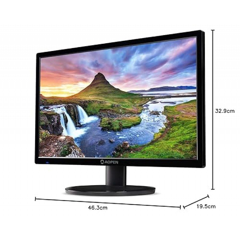 Acer Aopen 20CH1Q 19.5-Inch HD Backlit LED LCD 1366 X 768 Pixels Monitor I 200 Nits Brightness 60Hz Refresh Rate (Black)