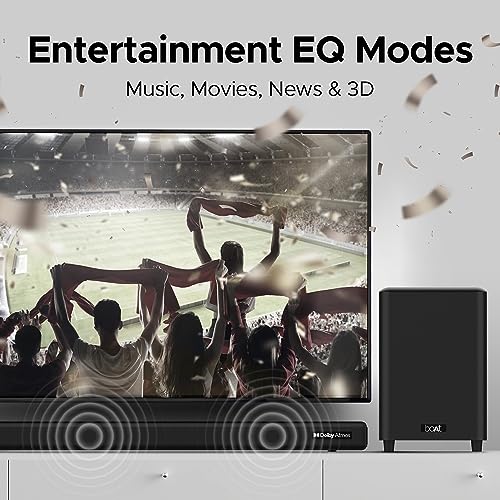 boAt Aavante Bar 4100DA Bluetooth Soundbar with Dolby Atmos 3D Cinematic Sound,300W RMS Signature Sound Premium Black) boAt Aavante Bar 4100DA Bluetooth Soundbar with Dolby Atmos 3D Cinematic Sound,300W RMS Signature Sound Premium Black)