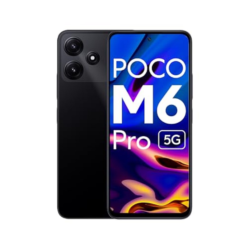 POCO M6 Pro 5G  4GB RAM 128 GB Storage Power Black Refurbished