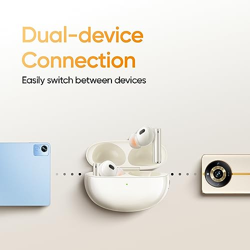 realme Buds Air 5 Pro Truly Wireless in-Ear Earbuds with 50dB ANC Upto 40Hrs Battery Sunrise Beige realme Buds Air 5 Pro Truly Wireless in-Ear Earbuds with 50dB ANC Upto 40Hrs Battery Sunrise Beige