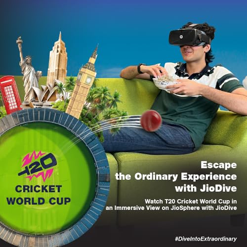 JioDive 360° VR Headset for Live Cricket & Sports | Black JioDive 360° VR Headset for Live Cricket & Sports | Black