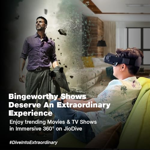 JioDive 360° VR Headset for Live Cricket & Sports | Black JioDive 360° VR Headset for Live Cricket & Sports | Black