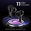 beatXP Vibe XPods Bluetooth True Wireless Ear buds with 60H Playtime, Quad Mic ENC, Gaming Mode Black