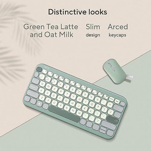 ASUS Marshmallow Kw100 Keyboard, Supports Up to 3 Devices Green Tea Latte ASUS Marshmallow Kw100 Keyboard, Supports Up to 3 Devices Green Tea Latte