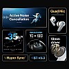 Noise Buds X Truly Wireless in-Ear Earbuds with ANC(Upto 25dB), 35H Playtime, Quad Mic with ENC, (Carbon Black)