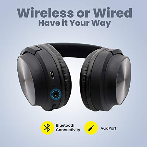 pTron Studio Classic Over Ear Wireless Headphones Black pTron Studio Classic Over Ear Wireless Headphones Black