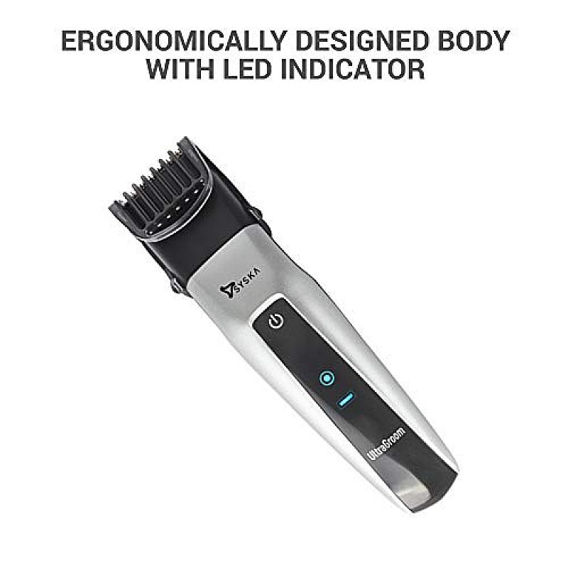 SYSKA HT3052K/02 Corded  Cordless Ultragroom Pro Styling Kit Runtime 50 Min Trimmer for Men Silver Black