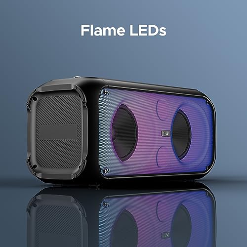 boAt Newly Launched Partypal 300 Speaker with 120 W Signature Sound, Up to 6 hrs Playtime, Built-in Mic (Premium Black)