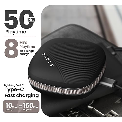 Boult Audio W50 Bluetooth Truly Wireless in Ear Earbuds with 50H Playtime (Ash Black) Boult Audio W50 Bluetooth Truly Wireless in Ear Earbuds with 50H Playtime (Ash Black)