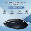 LAPCARE Speedy Wireless Gaming Mouse Upto 2400 DPI Sensor | Plug & Play | 10m Working Distance  (Black) 