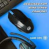 LAPCARE Speedy Wireless Gaming Mouse Upto 2400 DPI Sensor | Plug & Play | 10m Working Distance  (Black) 