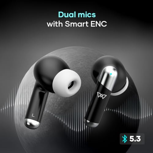 Wings Flobuds 335 Premium Lifestyle TWS Earbuds 40Hrs Playtime Black Wings Flobuds 335 Premium Lifestyle TWS Earbuds 40Hrs Playtime Black