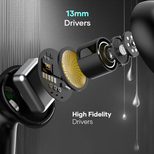Wings Flobuds 335 Premium Lifestyle TWS Earbuds 40Hrs Playtime Black Wings Flobuds 335 Premium Lifestyle TWS Earbuds 40Hrs Playtime Black