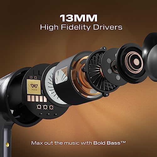 Wings Flobuds 335 Premium Lifestyle TWS Earbuds 40Hrs Playtime Black Wings Flobuds 335 Premium Lifestyle TWS Earbuds 40Hrs Playtime Black
