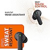 Amazon Basics True Wireless in-Ear Earbuds with Mic, Low-Latency (Black)