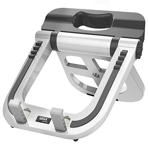 GIZGA essentials Portable Laptop Stand, Multi-Functional Foldable Stand for Laptop/MacBook, White GIZGA essentials Portable Laptop Stand, Multi-Functional Foldable Stand for Laptop/MacBook, White