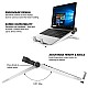 GIZGA essentials Portable Laptop Stand, Multi-Functional Foldable Stand for Laptop/MacBook, White