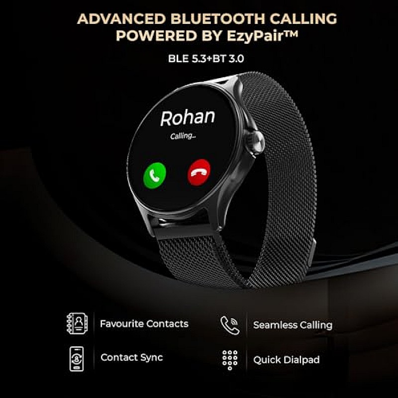 beatXP Sigma 1.38 inch HD Display Bluetooth Calling Smart Watch (Silver)