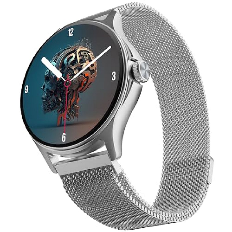 beatXP Sigma 1.38 inch HD Display Bluetooth Calling Smart Watch (Silver)