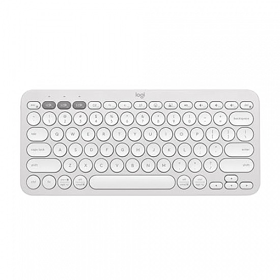 Logitech Pebble Keys 2 K380s, Multi-Device Bluetooth Wireless Keyboard Tonal White