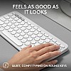 Logitech Pebble Keys 2 K380s, Multi-Device Bluetooth Wireless Keyboard Tonal White