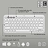 Logitech Pebble Keys 2 K380s, Multi-Device Bluetooth Wireless Keyboard Tonal White