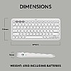 Logitech Pebble Keys 2 K380s, Multi-Device Bluetooth Wireless Keyboard Tonal White