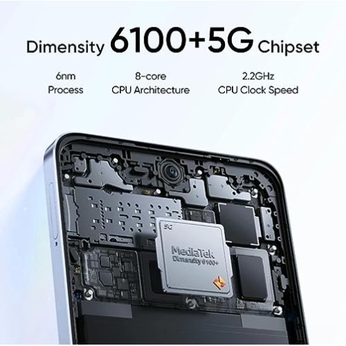 Realme 11x 5G (Midnight Black, 8GB RAM, 128GB Storage) refurbished