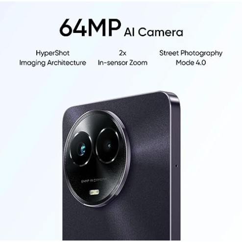 Realme 11x 5G (Midnight Black, 6GB RAM, 128GB Storage) Refurbished