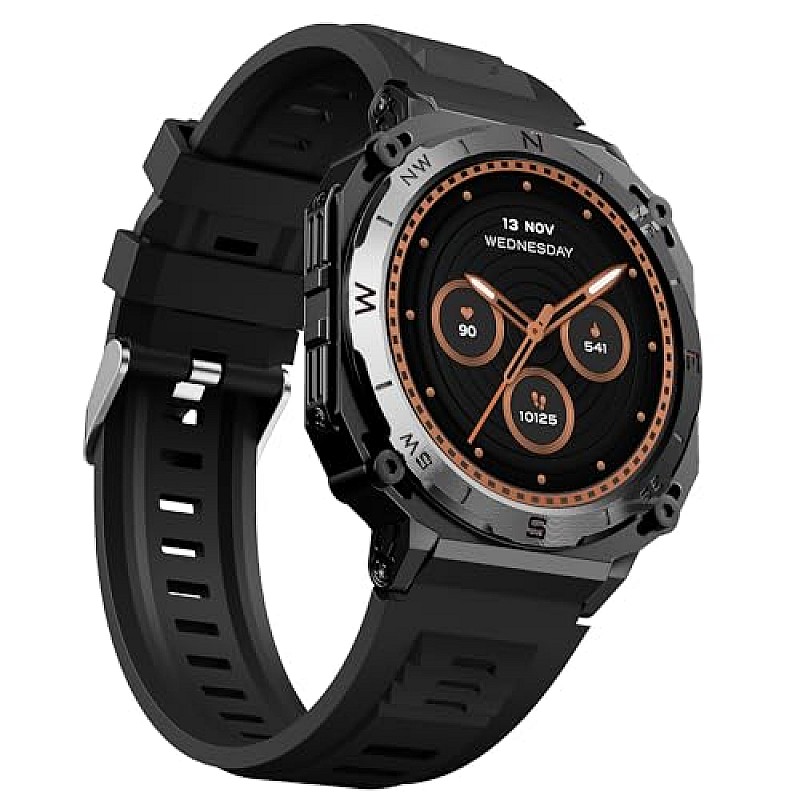 boAt Enigma X500 Smart Watch  1.43 Inch AMOLED Display, Bluetooth Calling Jet Black