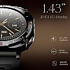 boAt Enigma X500 Smart Watch  1.43 Inch AMOLED Display, Bluetooth Calling Jet Black