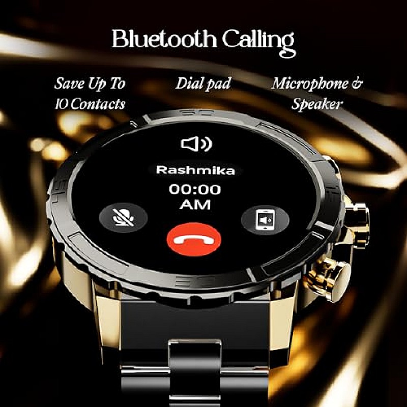 boAt Enigma X500 Smart Watch  1.43 Inch AMOLED Display, Bluetooth Calling Jet Black