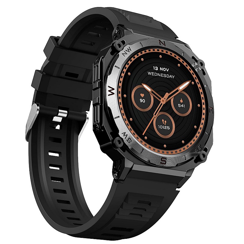 boAt Enigma X500 Smart Watch  1.43 Inch AMOLED Display, Bluetooth Calling Jet Black