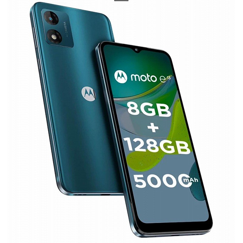 Motorola E13 4G (Aurora Green, 8GB RAM, 128GB Storage) Refurbished