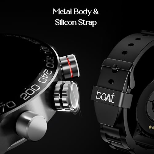 boAt Enigma Z30 with 1.39" HD Display, Bluetooth Calling Luxurious Metal Body HR SpO2Monitoring Zet Black boAt Enigma Z30 with 1.39" HD Display, Bluetooth Calling Luxurious Metal Body HR SpO2Monitoring Zet Black