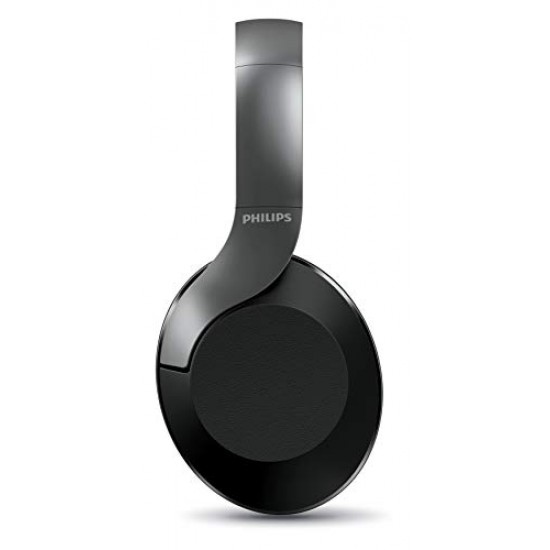 Philips Audio Performance PH805BK Wireless Over the Ear Headphone with Mic (Black)