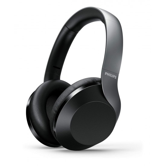 Philips Audio Performance PH805BK Wireless Over the Ear Headphone with Mic (Black)