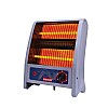 Usha 2 Rod 800 Watt Quartz Heater with Low Power Consumption and Tip Over Protection (4302, Grey)