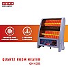 Usha 2 Rod 800 Watt Quartz Heater with Low Power Consumption and Tip Over Protection (4302, Grey)