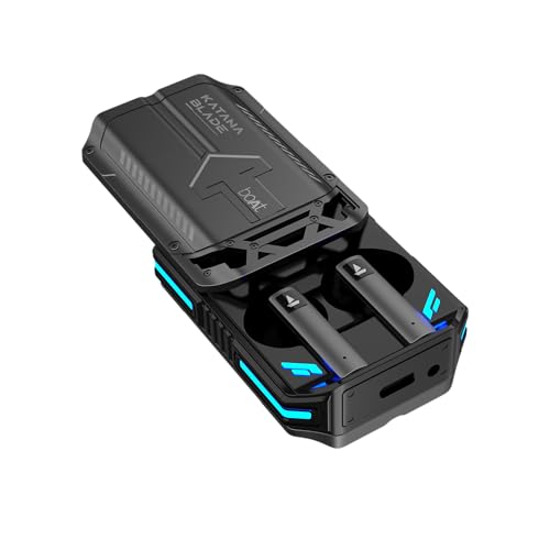 boAt Immortal Katana Blade in Ear TWS Gaming Earbuds with Metal Glider, RGB LEDs Upto 50 Hrs Playtime (Gunmetal Black) boAt Immortal Katana Blade in Ear TWS Gaming Earbuds with Metal Glider, RGB LEDs Upto 50 Hrs Playtime (Gunmetal Black)
