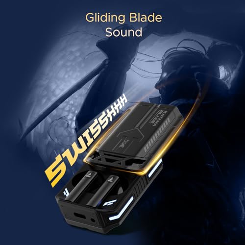boAt Immortal Katana Blade in Ear TWS Gaming Earbuds with Metal Glider, RGB LEDs Upto 50 Hrs Playtime (Gunmetal Black) boAt Immortal Katana Blade in Ear TWS Gaming Earbuds with Metal Glider, RGB LEDs Upto 50 Hrs Playtime (Gunmetal Black)