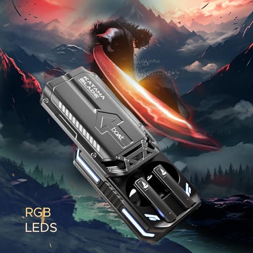 boAt Immortal Katana Blade in Ear TWS Gaming Earbuds with Metal Glider, RGB LEDs Upto 50 Hrs Playtime (Gunmetal Black) boAt Immortal Katana Blade in Ear TWS Gaming Earbuds with Metal Glider, RGB LEDs Upto 50 Hrs Playtime (Gunmetal Black)