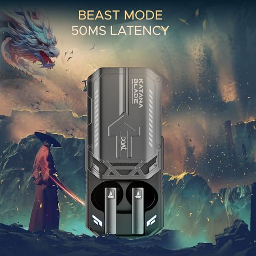 boAt Immortal Katana Blade in Ear TWS Gaming Earbuds with Metal Glider, RGB LEDs Upto 50 Hrs Playtime (Gunmetal Black) boAt Immortal Katana Blade in Ear TWS Gaming Earbuds with Metal Glider, RGB LEDs Upto 50 Hrs Playtime (Gunmetal Black)
