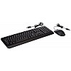 Lenovo 160 Keyboard and Mouse Wired Combo Waterproof Exoskeleton Splash Proof Keys 1600 DPI Full Size Mouse