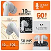 Amazon Basics True Wireless in-Ear Earbuds with Mic Touch Control IPX5  White